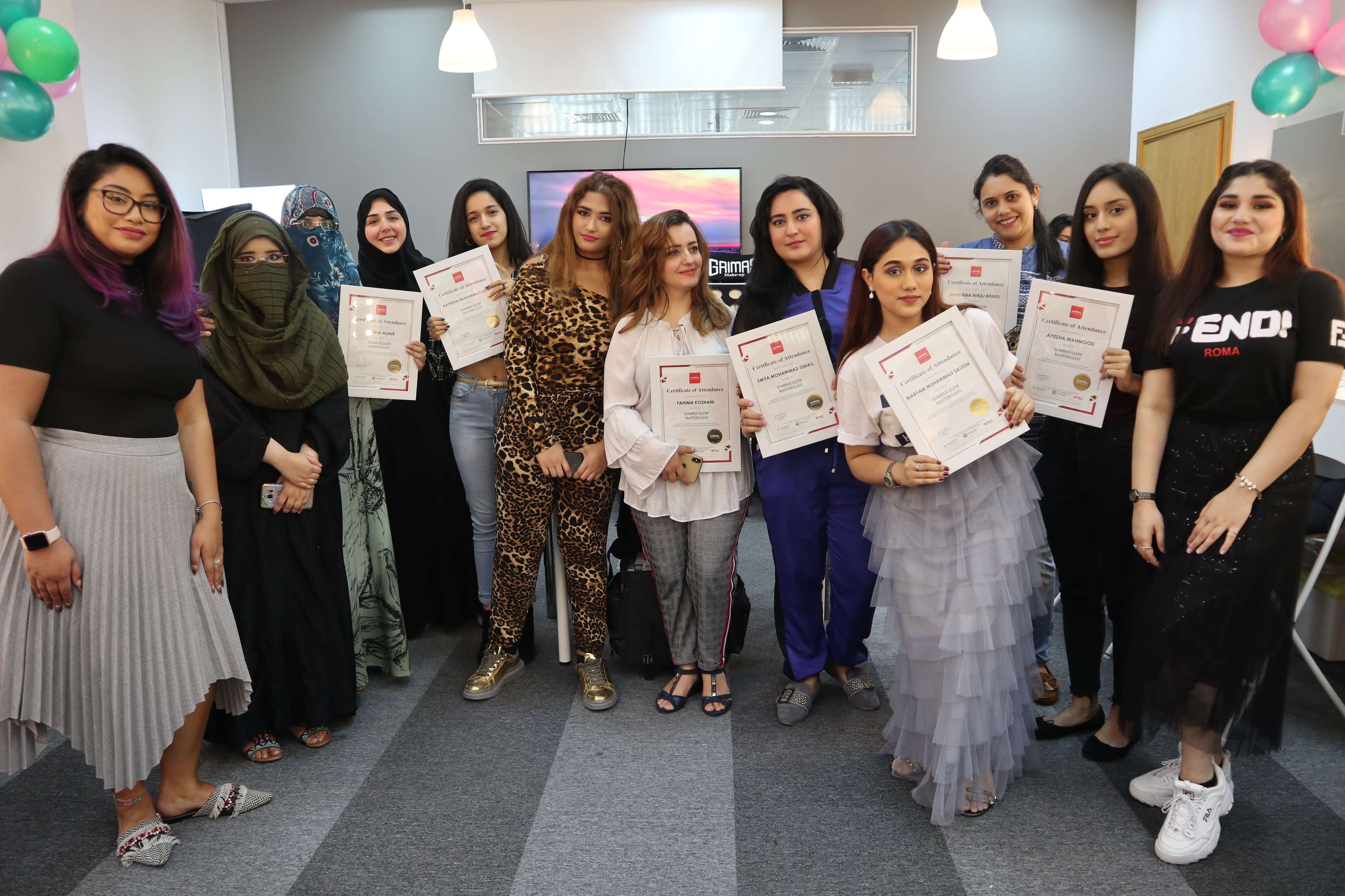 Eastern Delegation ris LCA conducts Party Makeup session in Dubai - London College of Arts